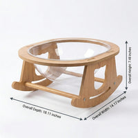 Extra Large Space Capsule Cat Bed - Cradle Bed, Stylish Acrylic Rocking House Indoor for Felines