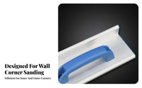 Self Design Drywall Corner Tool High Hardness Aluminum Sandpaper Holder Long-Lasting Inside Corner Sanding Block Easy Grip for Construction Workers, DIY Enthusiasts, Professionals, Home Renovation, Workshop, Woodworking