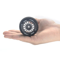 PYFORE 58mm Diameter 1/14 Racing Flat Tire Wear-Resistant Tire Skin Simulation Upgrade Accessory