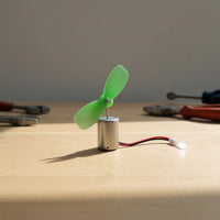 Educational Wind Generator with LED DIY Wind Turbine with Propeller Compact DC Motor Generator Renewable for Students