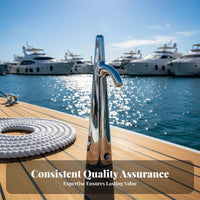 Boat Hook Head Docking Hook Head Seafaring Hardware Polished Finish Docking Equipment Long-Lasting for Boats, Yachts