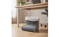Soft Electric Foot Warmer Electric Foot Warmer Boot Cushioned Heated Boot Padded for Home, Desk, Sofa