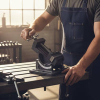 Adjustable Angle Vise Precision Inclined Bench Vise Strong for Hobbyists, Grinding
