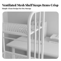 Mobile Design Multi-Tier Rolling Rack minimalist design Shelving Unit Space-Saving Household Storage Easy Assembly for Homeowners, Office Workers, Dorm Room, Bedroom, Narrow Spaces, Bathroom