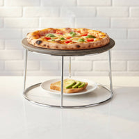Stainless Steel Pot Rack Rustproof Pizza Pan Riser Wok Support Easy to Clean Wok Support Holder Versatile