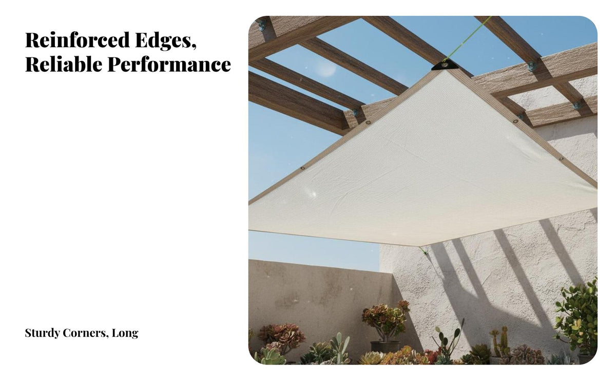 Protection White Sunshade Net Tear Resistant White Garden Shade Cover Breathable Garden Heat Insulation Net Easy Installation for Gardeners, Balcony, Carport