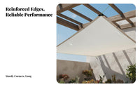 Protection White Sunshade Net Tear Resistant White Garden Shade Cover Breathable Garden Heat Insulation Net Easy Installation for Gardeners, Balcony, Carport