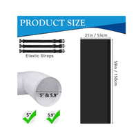 Air Conditioning Hose Sleeve with Straps Flexible for Apartment