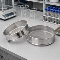 20cm Stainless Steel Sieve for Flour, Rice, Herbs, and Soil Testing