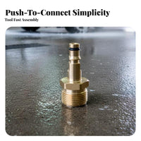 Pressure Washer Quick Connect Adapter Leak-Proof Seal M22 Water Adapter
