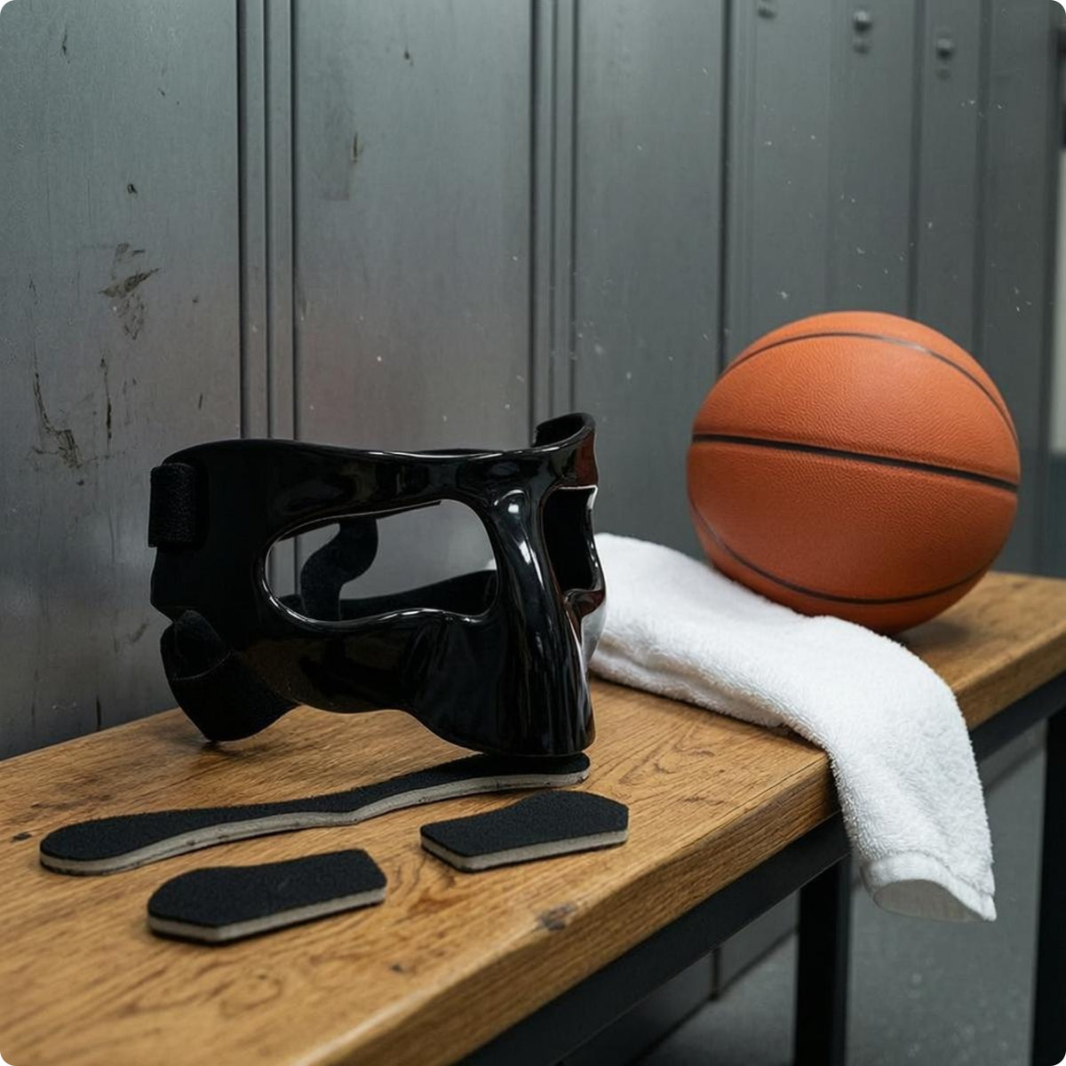 Basketball Facial Guard Secure Fits Guarding Nose Protector Athletic & Activewear Face Guard