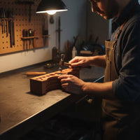 Jewelry Shaping Block Solid Hardwood Jewelry Forming Block Tool Grooved Rectangular for Craftsmen, Workbench, Workshop