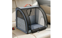 Breathable Pet Car Bed Portable Pet Travel Carrier Structured Soft-Sided Padded for Dogs, Cats, Road Trips