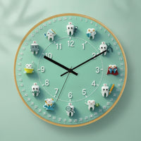 Tooth Wall Clock Decorative Oral Health Wall Clock Playful for Kids