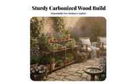 Solid Wood Construction 3-Tier Plant Stand Anti 3-Tier Slatted Stand Indoor & Outdoor Use Flower Pot Rack Floor-Standing for Gardeners, Apartment Dwellers, Homeowners, Living Room, Patio, Balcony, Porch