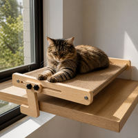All-Season Cat Hammock Window Perch Bed for Multiple Cats, Large Hanging Cat Bed