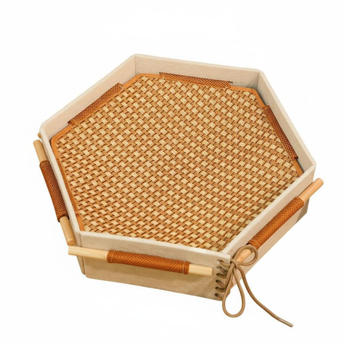 Hexagonal Cat Bed Breathable Cooling Cat Lounger Spacious Pet Supplies for Summer, Indoor