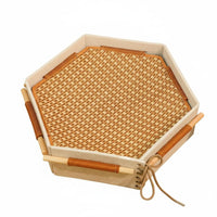 Hexagonal Cat Bed Breathable Cooling Cat Lounger Spacious Pet Supplies for Summer, Indoor