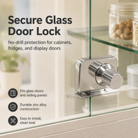 glass door lock