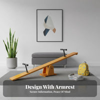 Space-Saving Foldable Two-Seat balancing board Parent-Child Interaction Seesaw Safe Rounded Corners Teeter-Totter Promotes Balance and Coordination for Children, Toddlers, Preschoolers, Home, Living Room, rearyard, Garden