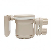 Anti-Slip Grip Stroller Cup Holder 360° Rotation Universal Clamp-on Bottle Holder for Parents
