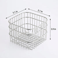 Stainless Steel Colander Kitchen Sink Drainer, 304 Stainless Steel Fruit Washing Basket and Vegetable Washing Basket, No Installation Required