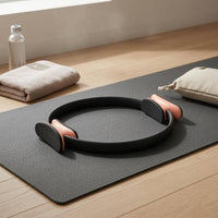 Integrated Hand Grips Pilates Resistance Loop Detachable Pilates Loop Textured Exercise Circle Flexible