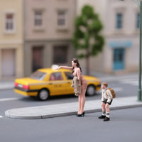 Hand-Painted Resin Figure Collectible 1:64 Scale Figure Tiny 1/64 Scale Figures for Diorama Builders