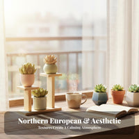 Tiered small potted plants Rack Multi-Tier Design Tiered Display shelf areaSaving