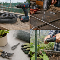 Wire Coiling Tool with Hex Shank Metal Drill Wire Winder Convenient Drill Attachment for Construction Workers, Fence Installers, Greenhouse Setup