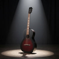 Glossy Acoustic Guitar with EQ 38-Inch Folk Acoustic Guitar Six-String Musical Instruments Player-Friendly for Accompaniment