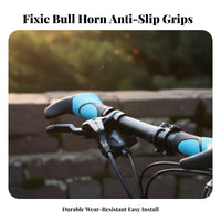 2 Pieces Anti-Slip Mountain Bike Handle Grip Wear-Resistant Mountain Bike Hand Grips Shock Absorbing Lock-on Handlebar Grip for Mountain Bikers, Commuters, Trail Riding, Long-Distance Cycling