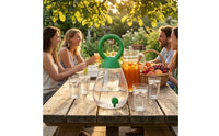 Teardrop Drink Dispenser Large Capacity Beverage Dispenser with Spigot Cold Drinks Drinkware for Home Serving