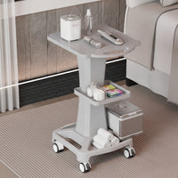 Beauty Device Cart Mobile Beauty Salon Trolley Compact Rolling Salon Trolley for Estheticians, Spa Treatment Rooms, Residential Aesthetic Rooms