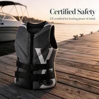 Adult Buoyancy Aid Vest for Fishing, Jet Skiing, Swimming, and Surfing