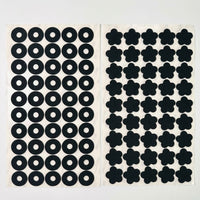 Black Round EVA Foam Adhesive Pads for Furniture, Anti-Collision Foam Pads for Table Protector Cabinet Doors