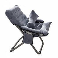 Foldable Design Adjustable Recliner Chair Space-Saving Padded Folding Recliner Portable Leisure Seat Extra Comfort for Students, Young Adults, Gamers, Dorm Room, Brief Restping, Home Office, Small Areas