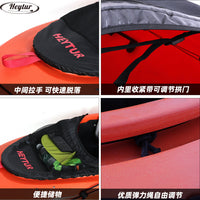 Cockpit Kayak Spray Skirt with Half Storage, 420D Oxford Cloth, Waterproof Splash Guard
