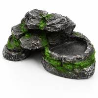 Aquarium Ornament Turtle Land Resin Hideout Resting Spot