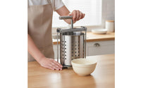 High Juice Yield Manual Screw Press Easy to Operate Stainless Steel Fruit Juicer Multi-Purpose Kitchen Tool for Homebrewers