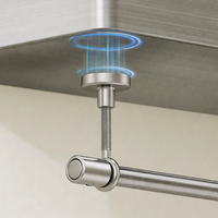Wall Mount Holder for Kitchen Towel Rolls, Paper Dispenser, Stainless Steel Rag for Bathroom and Wash Basin