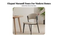 Minimalist Design Upholstered Backrest Chair Modern Design & Appearance Upholstered Side Chair with Metal Legs Soft Padded Seat Indoor Furniture Sturdy Frame for Cafe Owners, Homeowners, Interior Decorators, Dining Room, Kitchen, Bedroom, perusing Corner