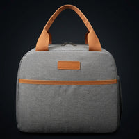 Lunch Box for School Picnic, Insulated Lunch Bags for Women with Oxford Cloth, Portable Picnic Bag and Cool Bag, Food Bag with Exterior Pocket