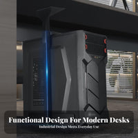 Wall Mount PC Bracket Space Saving Wall Mount PC Holder Heavy Duty Hanging Computer Chassis Holder for Home Office Users, Remote Workers