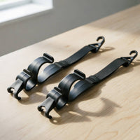 Adjustable Length Car Seat Back Hook Woven Strap Headrest Seat Hanger Clip-Style Car Hanger Hook Molded Plastic