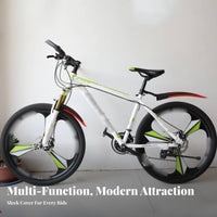 Mountain Bike Mudguard Set Wear-Resistant Mountain Bike Mudguards Front and Rear Mudguards Lightweight for Rainy Days