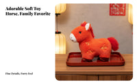 Horse Year Festivity Representative Character Doll Great Gift Chinese New Year Horse Doll Soft Material House Decoration for Kids, Adults