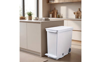 Plastic Trash Can with Foot Pedal Touchless Trash Can with Lid Easy to Clean Pedal Bin Hygienic for Kitchen