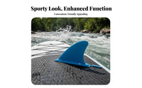 4 Inch Soft Fin Elastic Plastic Material White-Water Board Fin Surfboard Tail Rudder High Elasticity Detachable Tail Rudder