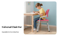 Ergonomic Design Adjustable Splitrear Rolling Chair spinerest children's Furniture weight-activatedsecureing Casters Task Seat Breathable Mesh for Students, Primary Schoolers, Teenagers